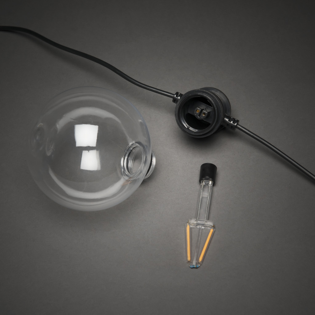 Ljusslinga Gnosjö Konstsmide Utbytbara LED-lampor E27 5st Amber Dimmer