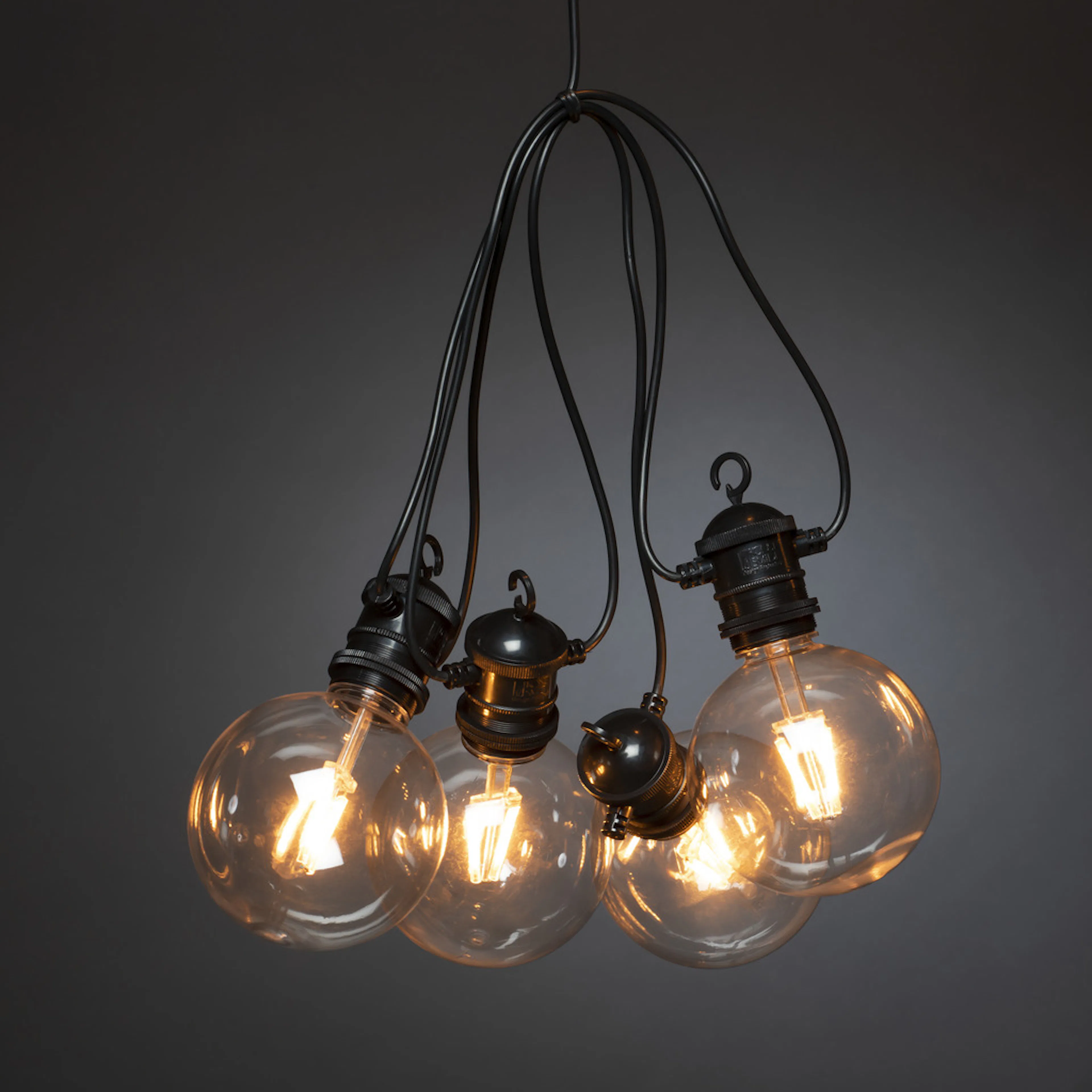 Ljusslinga Gnosjö Konstsmide Utbytbara LED-lampor E27 5st Amber Dimmer