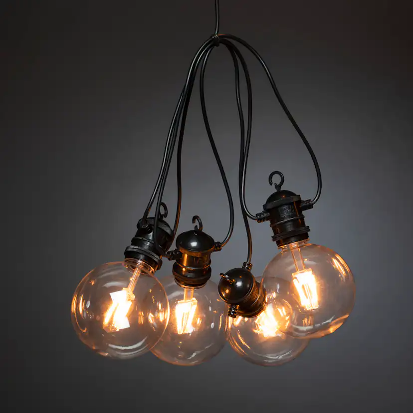 Ljusslinga Gnosjö Konstsmide Utbytbara LED-lampor E27 5st Amber Dimmer