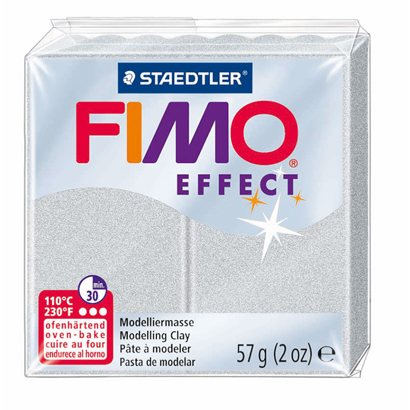 Modellera Fimo Soft 57 g Silvermetallic