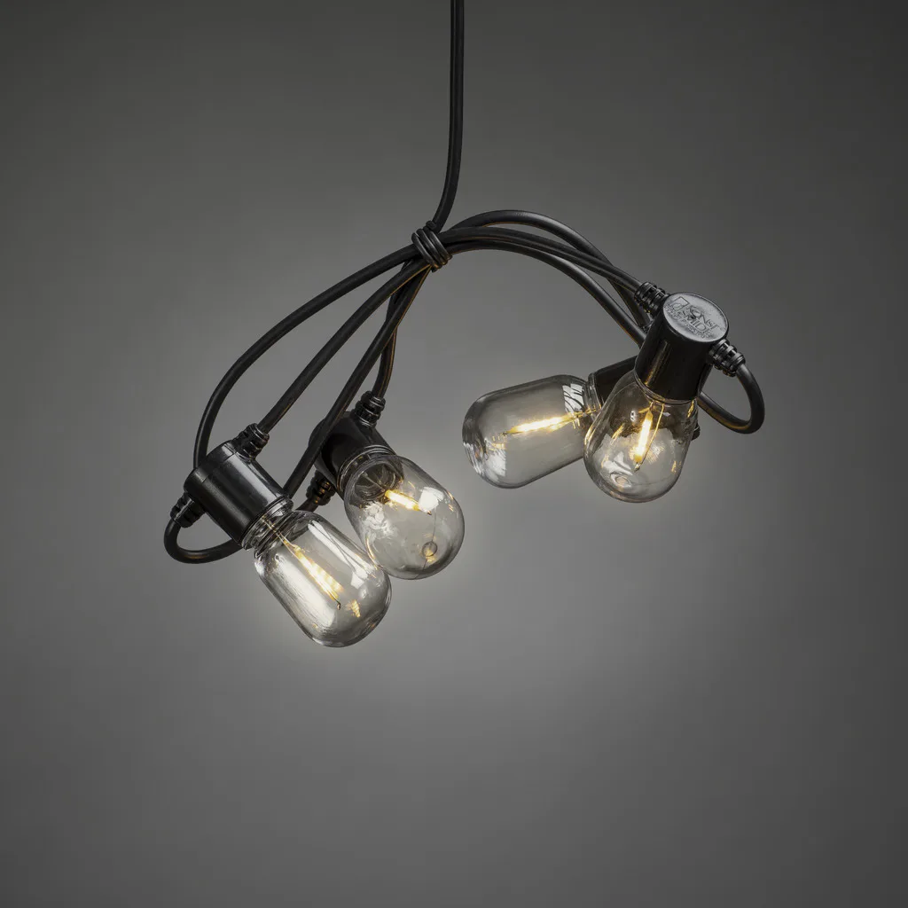 Ljusslinga Gnosjö Konstsmide Partyslinga Startset E27 20 st LED-lampor Amber