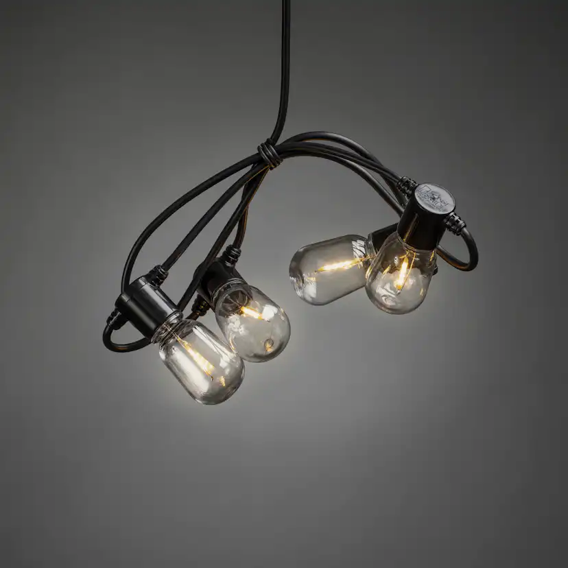 Ljusslinga Gnosjö Konstsmide Partyslinga Startset E27 20 st LED-lampor Amber