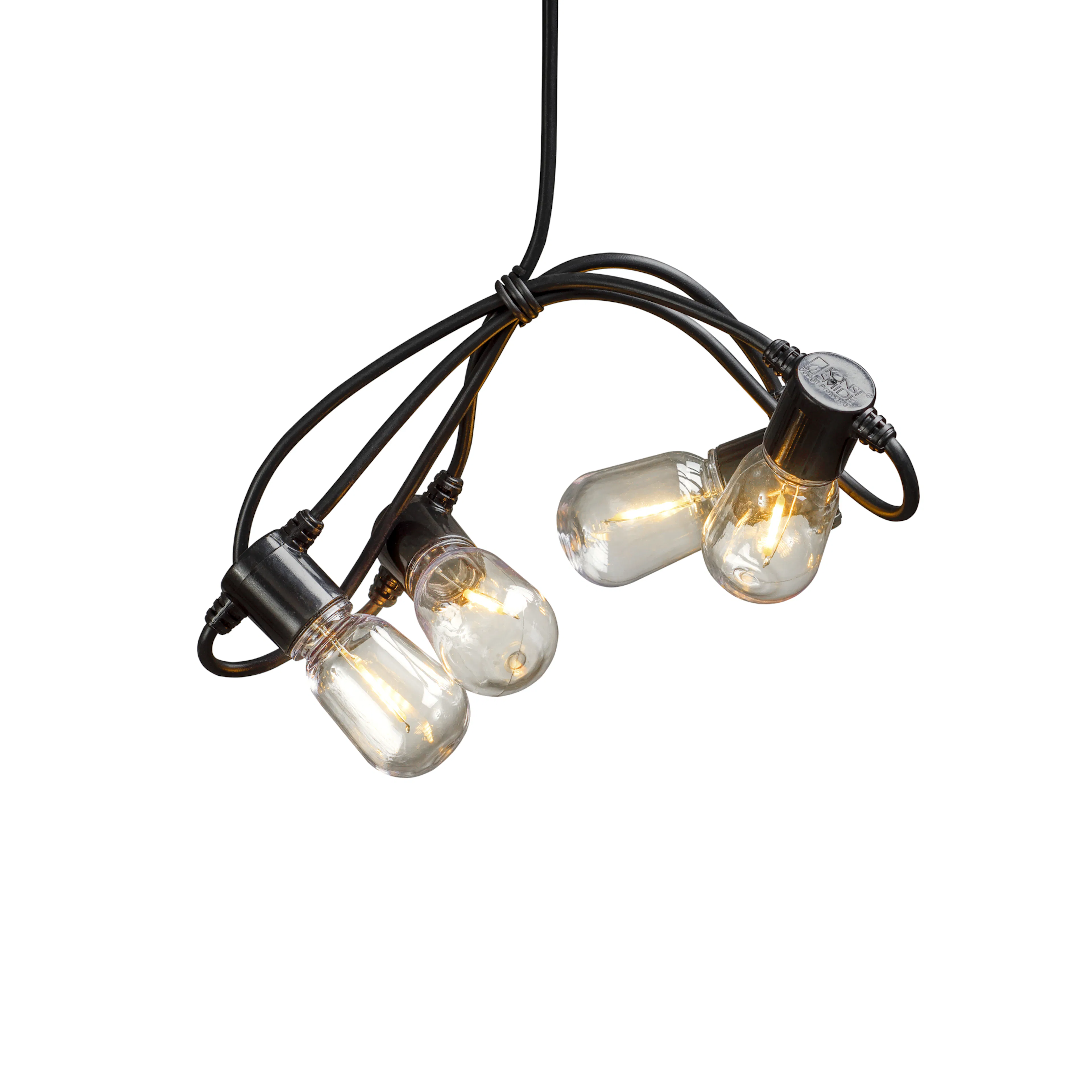 Tilläggsslinga Gnosjö Konstsmide till Partyslinga Startset E27 20st LED-lampor Amber