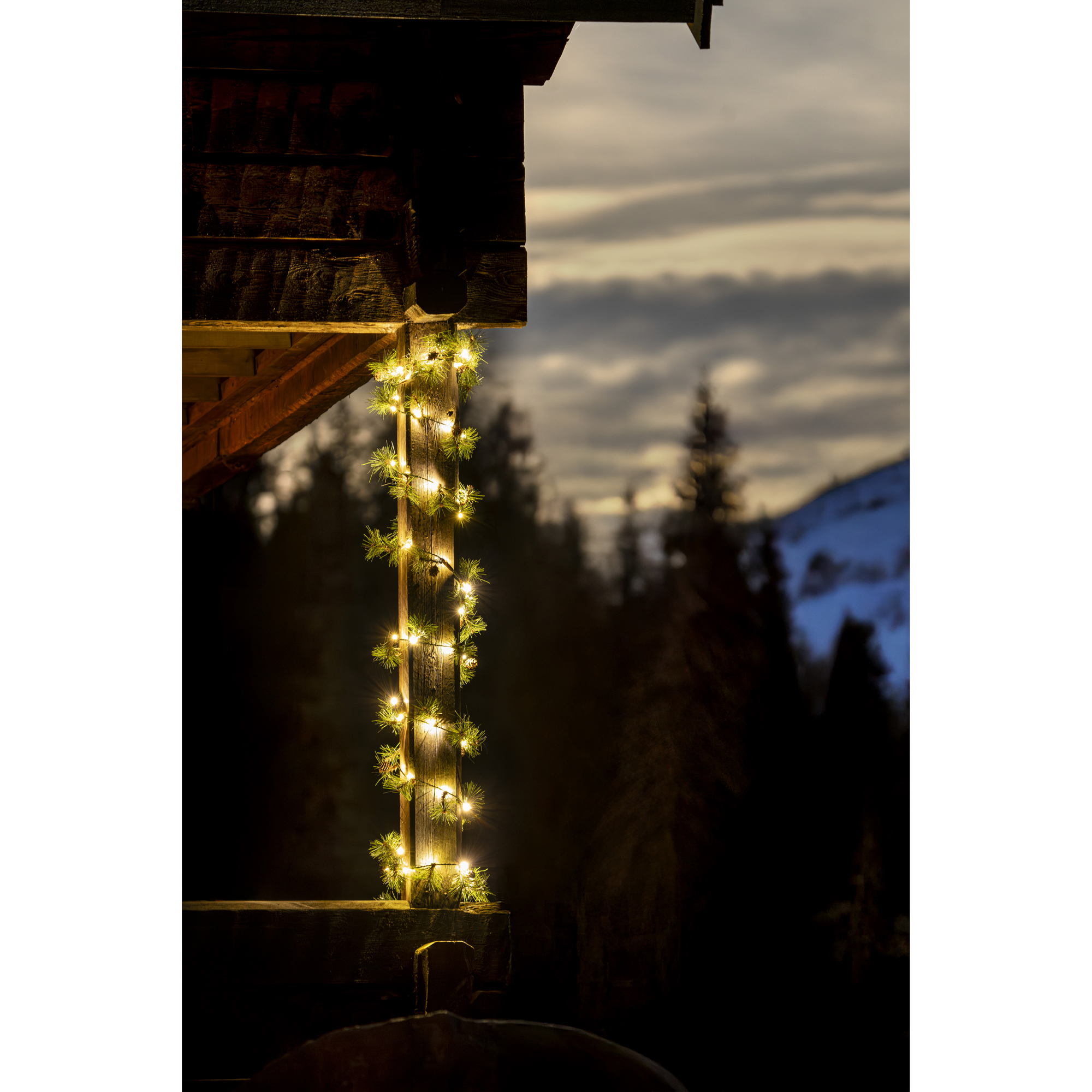 Girlang Gnosjö Konstsmide 5m Batteridriven Slinga 60st LED-lampor Utomhus