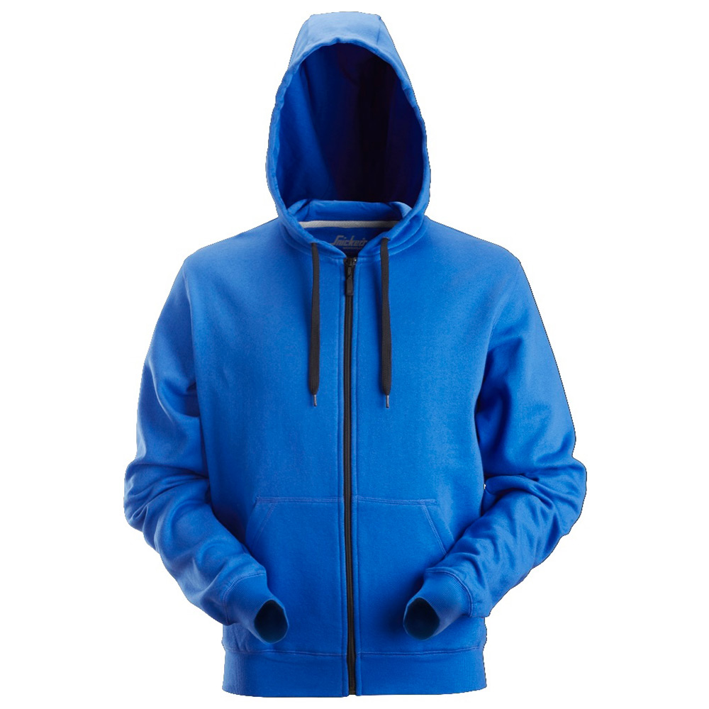 Tröja Snickers Workwear Hoodie Zip Storlek: L, Färg: True Blue