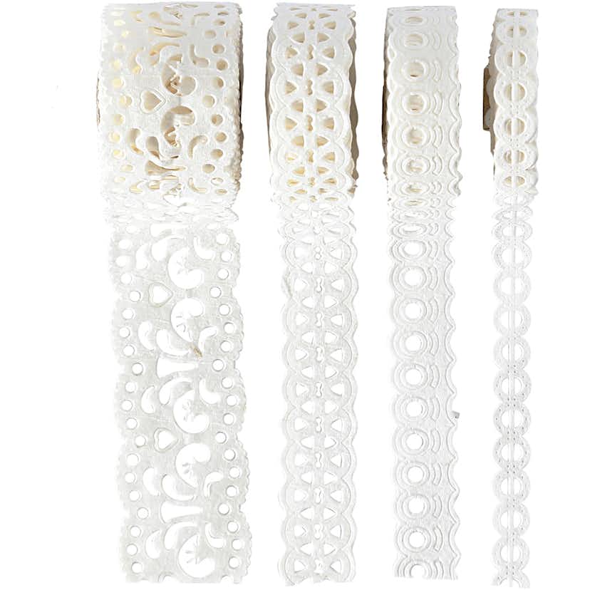 Pappersspets Creativ Company Vit B8-23 mm 4x2 m/1 Förp