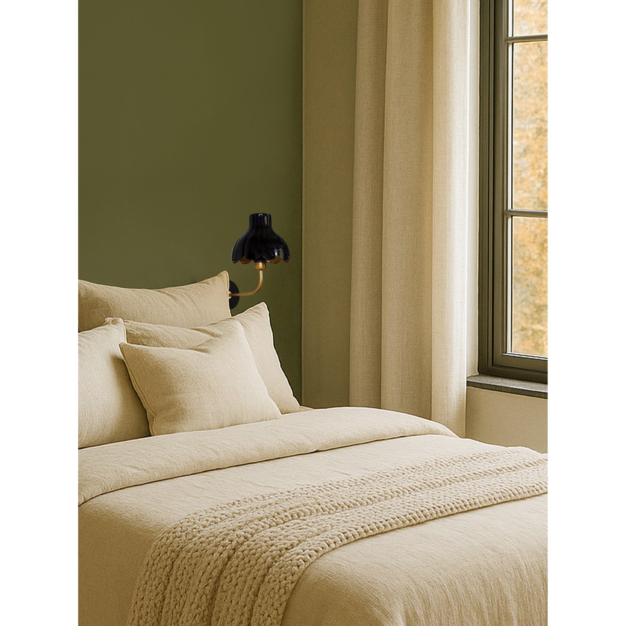 Vägglampa PR Home Wells Sänglampa med Handgjord Lampskärm