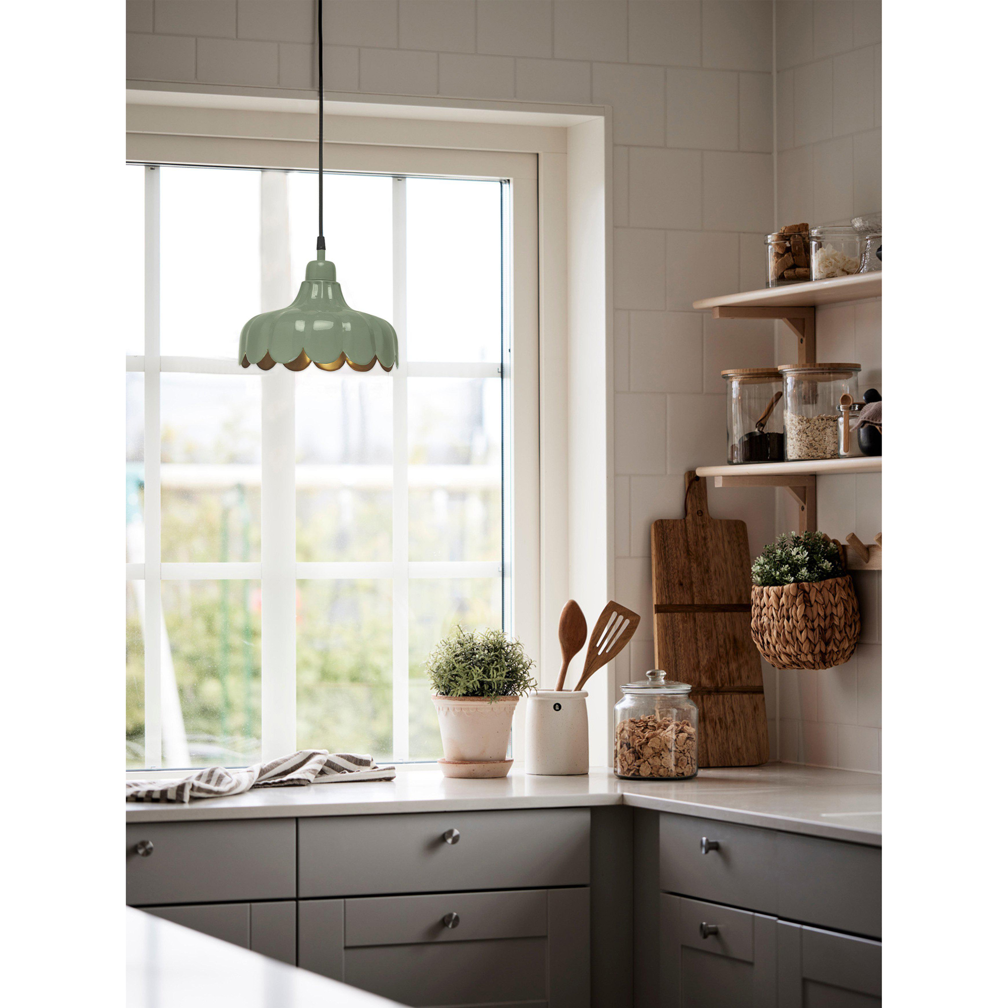 Fönsterlampa PR Home Wells Taklampa med Handgjord Lampskärm 24 cm