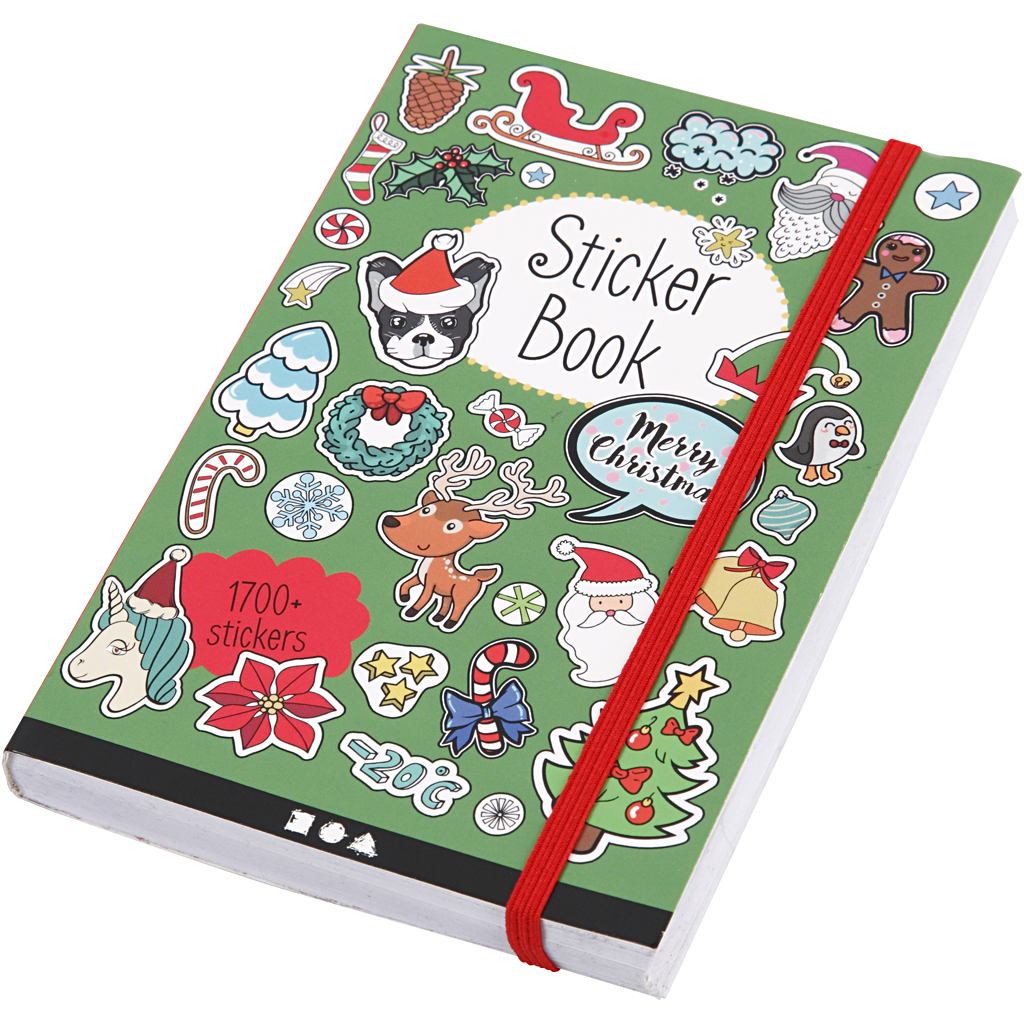 Bok Creativ Company med Stickers Julmotiv Stl 11,5x17 cm 1 St