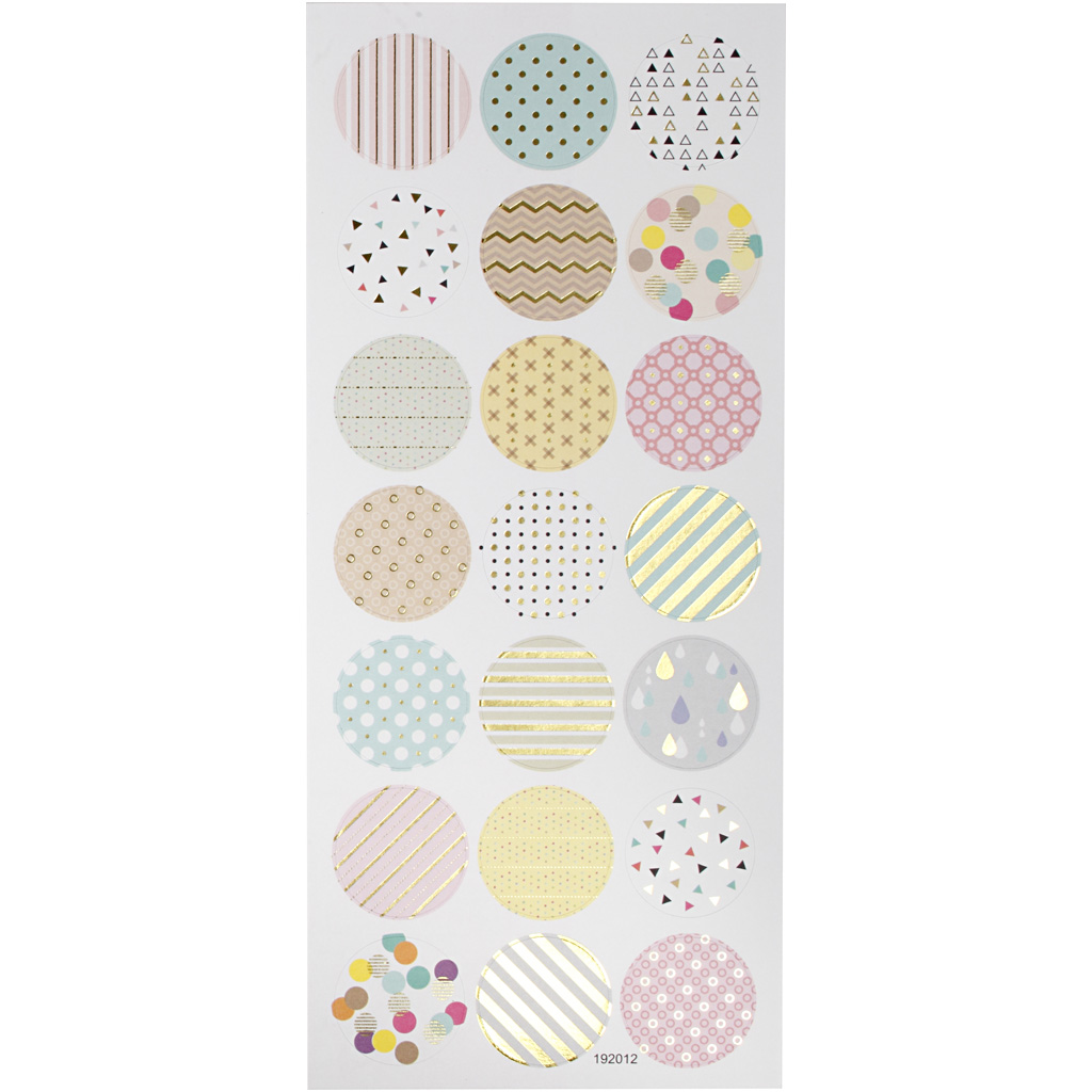 Stickers Creativ Company Pastell 10x23 cm 1 Ark