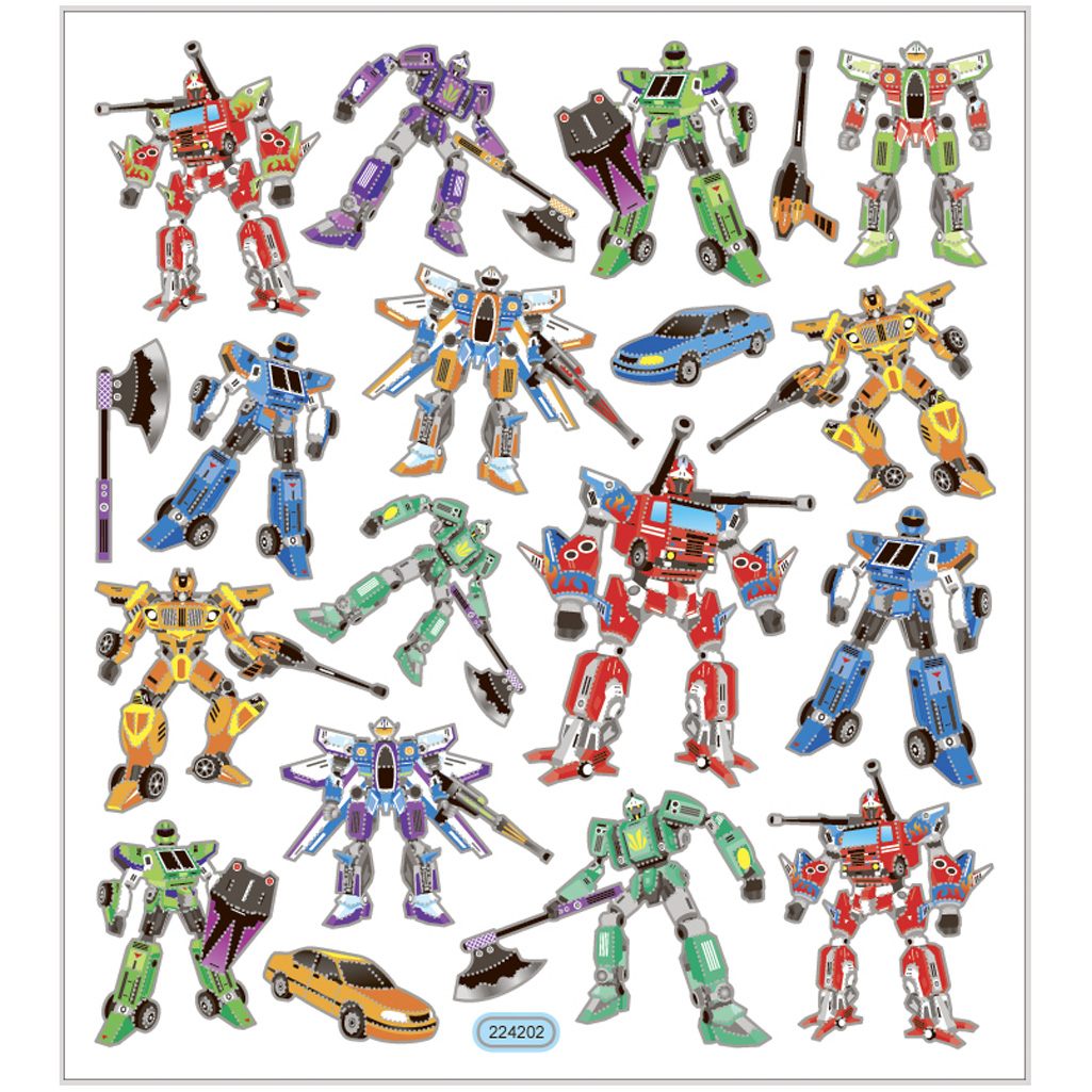 Stickers Creativ Company Transformers 15x16,5 cm 1 Ark