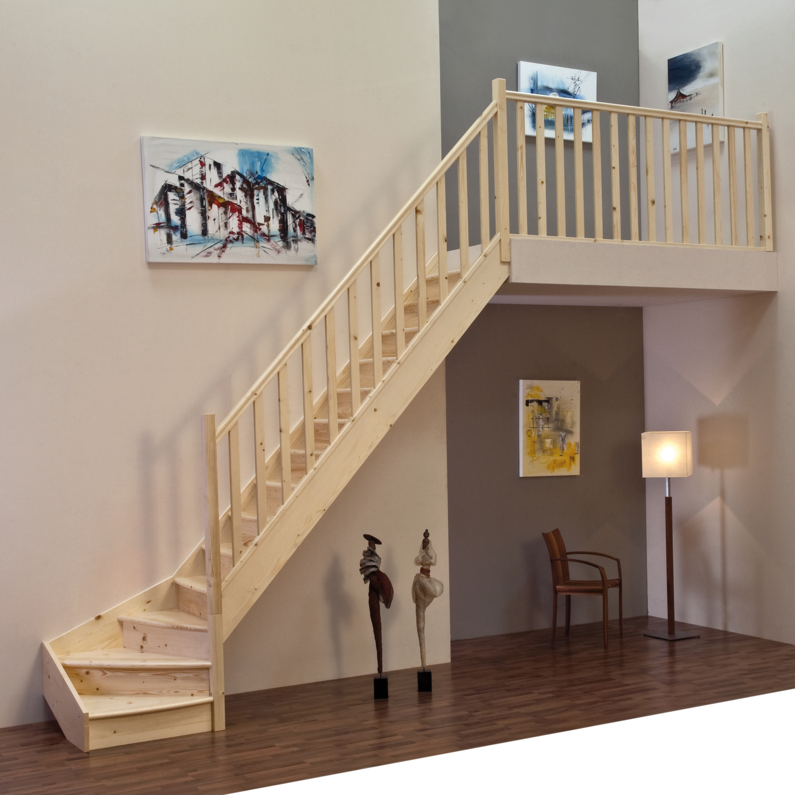 Lofttrappa Byggera Complete L-form