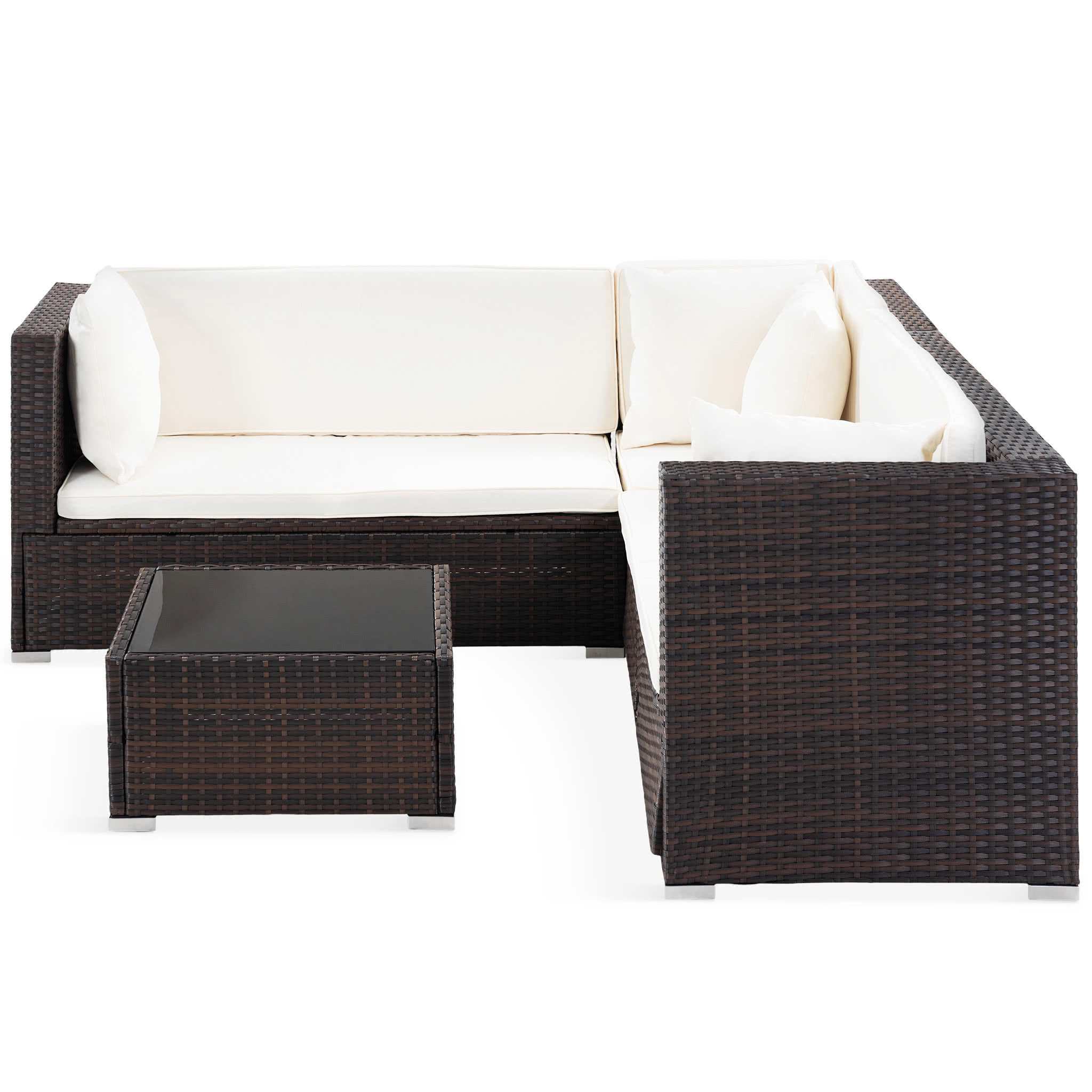 Loungegrupp Lyfco Vrångö för Balkong med Förvaring Brun