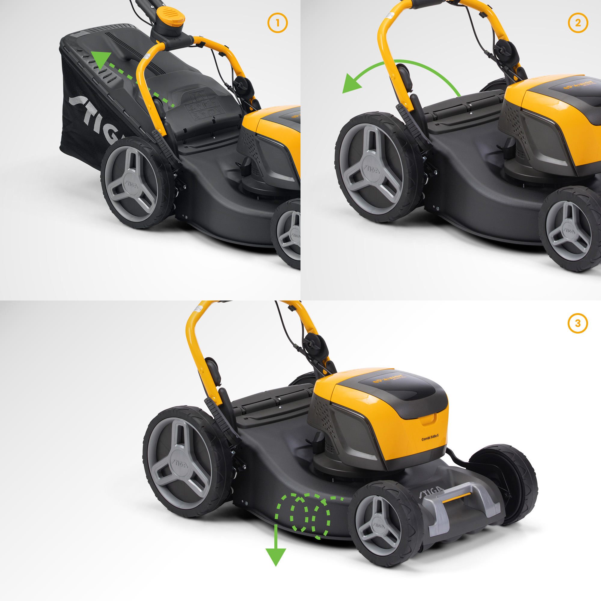 Gräsklippare Stiga Batteridriven 500-Serien Combi 548E S