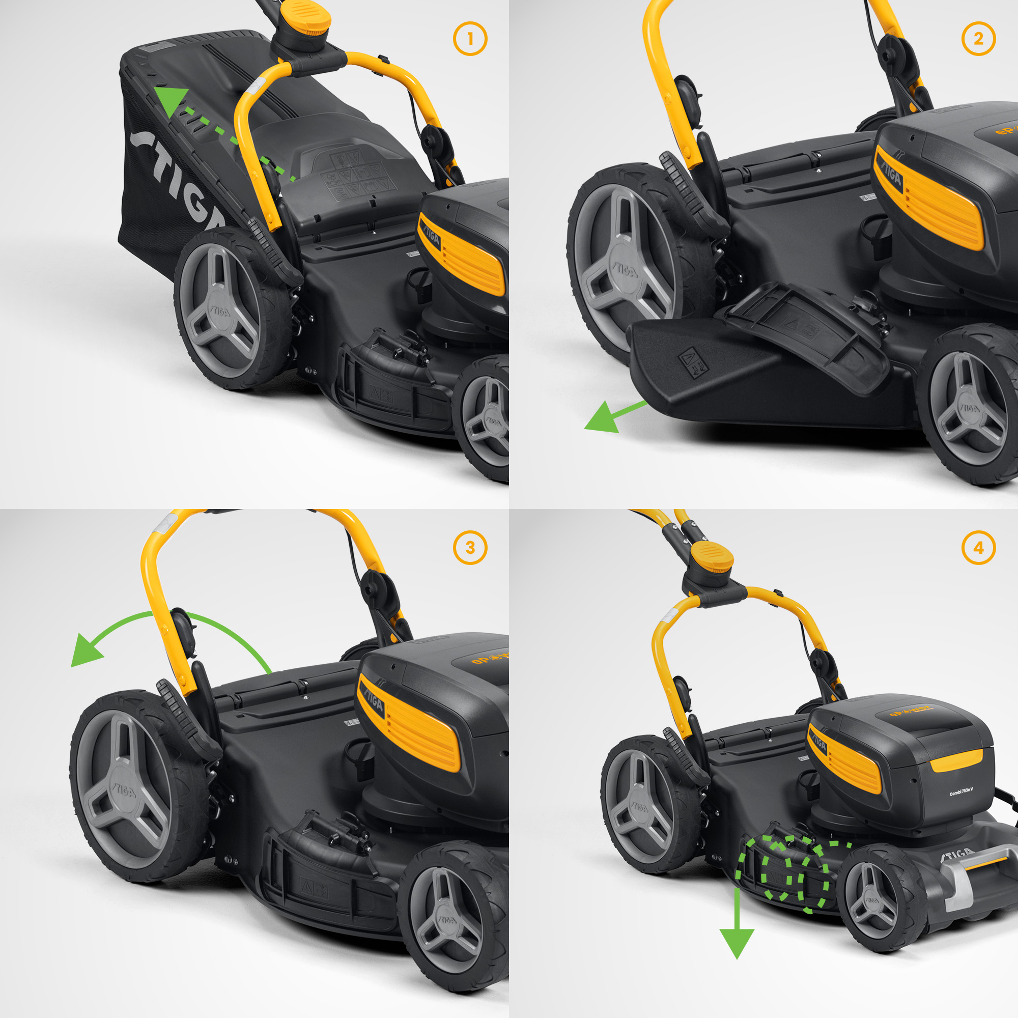 Gräsklippare Stiga Batteridriven 700-Serien Combi 753E