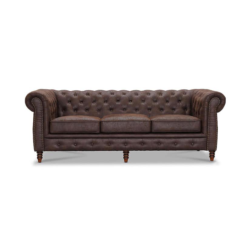 3-sitssoffa Manor House Cambridge Brun