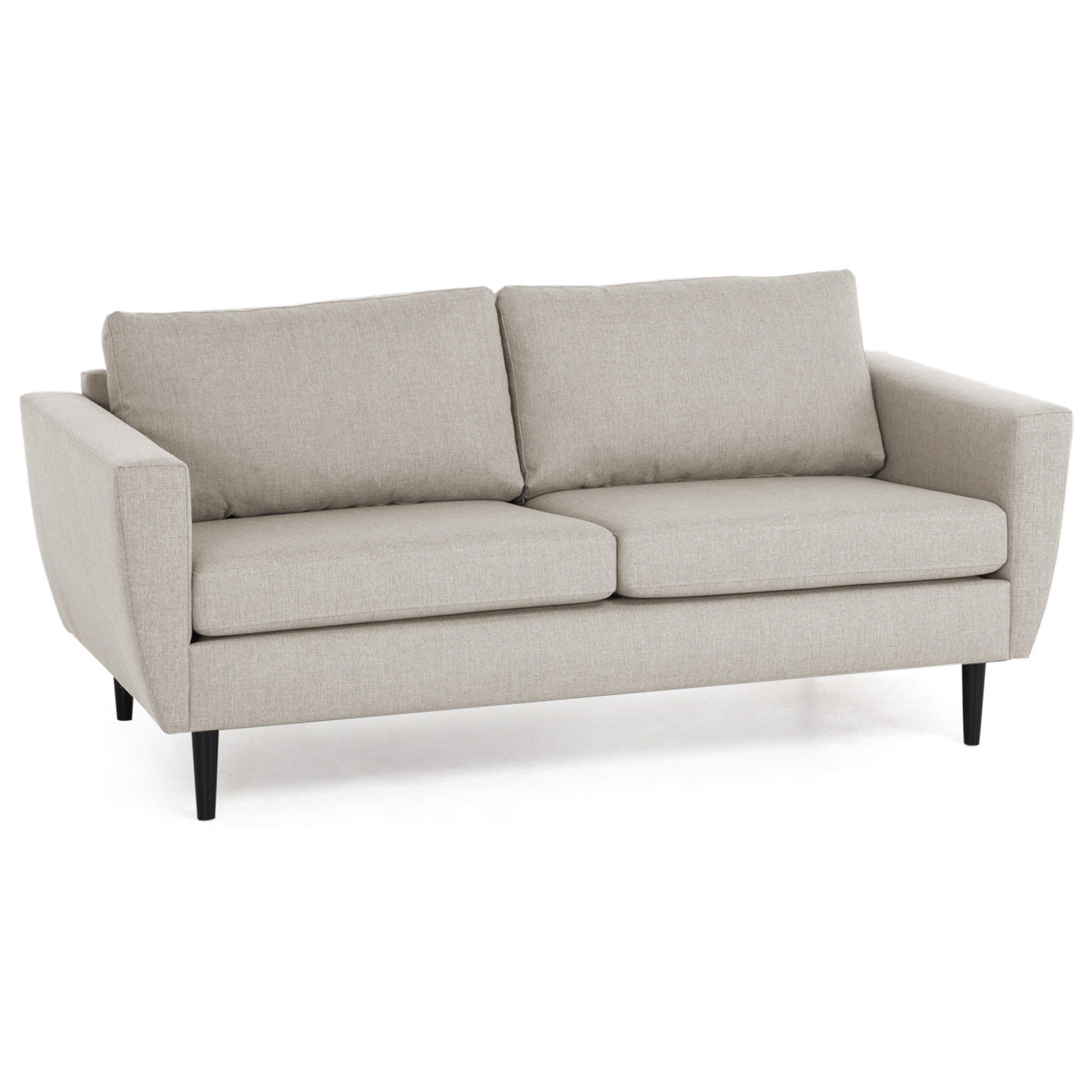 3-sitssoffa Scandinavian Choice Nordic Beige med Svarta ben