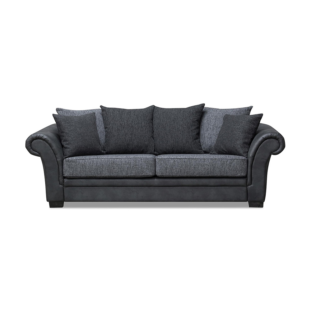 3-sitssoffa Scandinavian Choice Toronto Svart/Mörkgrå