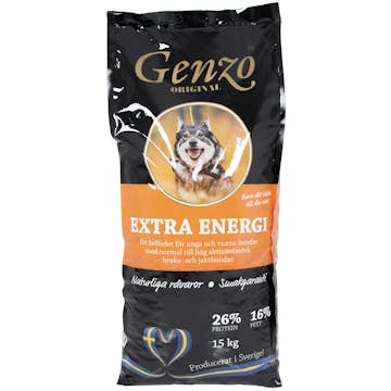 Hundfoder Genzo Extra Energi 15 kg