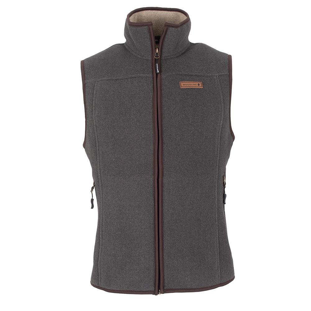 Fleeceväst Woodline Bolmen Grå Herr Storlek: 4XL