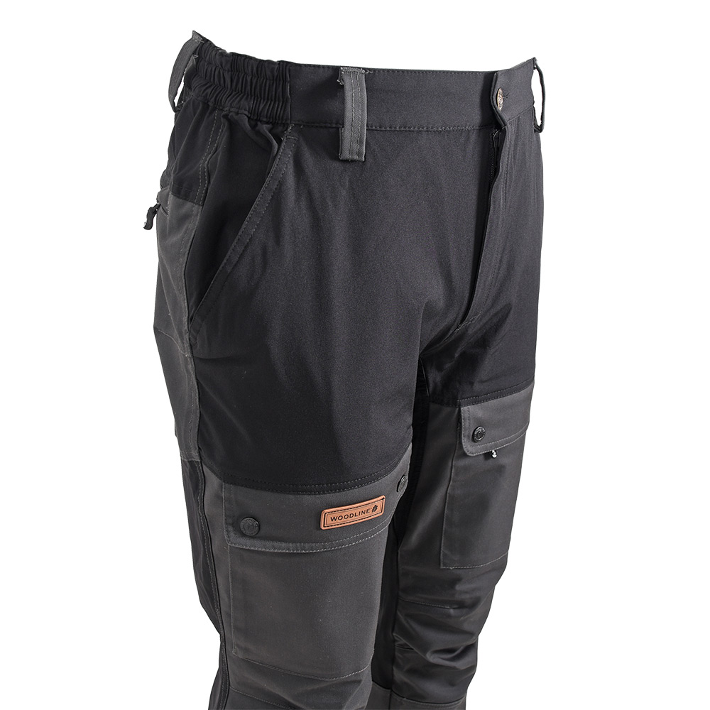 Byxa Woodline Boksund Svart/Grå