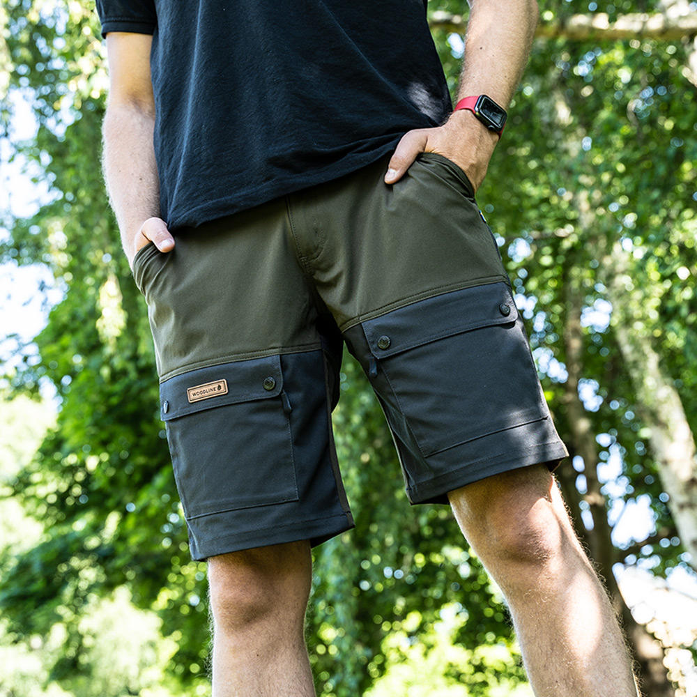 Shorts Woodline Boksund Grön/Grå