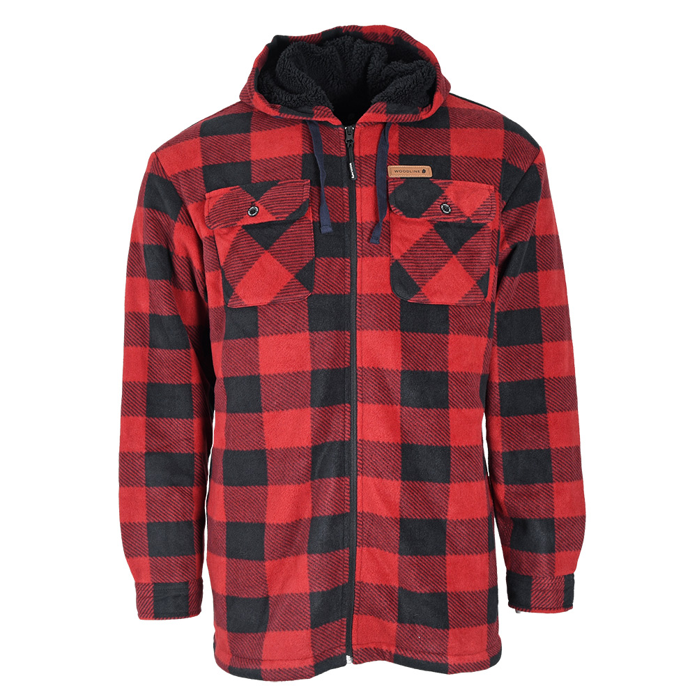Fleecejacka Woodline Canada Röd Storlek: XS