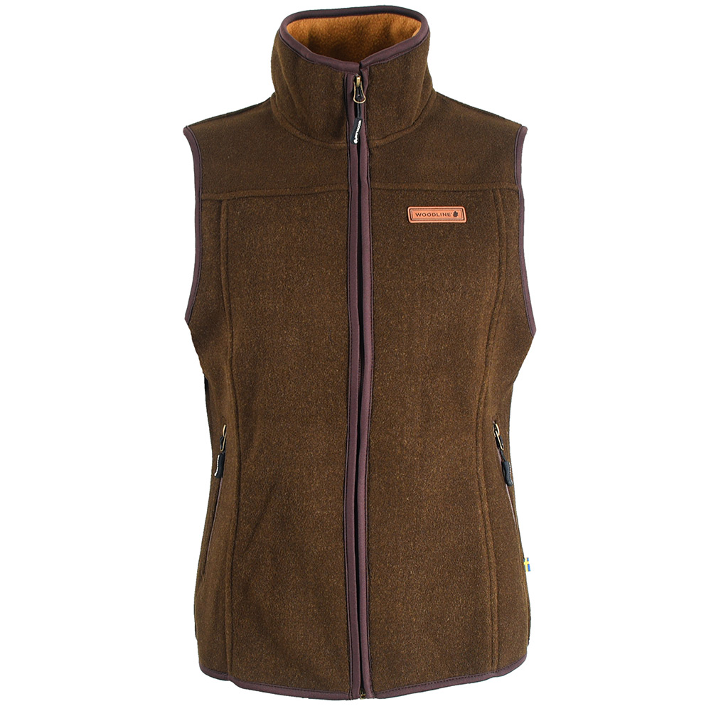 Fleeceväst Woodline Bolmen Brun Dam Storlek: 42