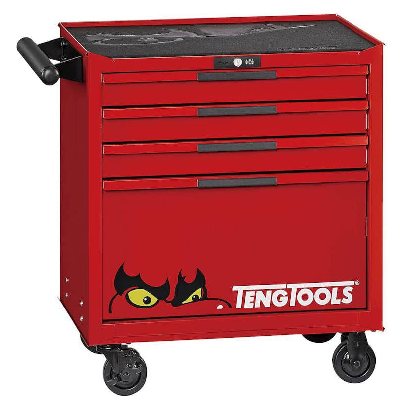 Verktygsvagn Teng Tools 4 Lådor Låg