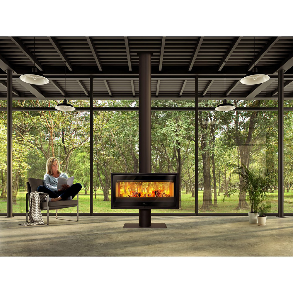 Braskamin Lacunza Verona med underrede