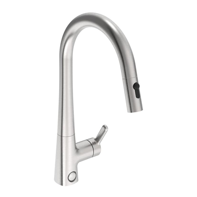 Köksblandare Oras Inspera med Utdragbar Pip 3031F-80 med Elektronisk Diskmaskinsavstängning, Borstat Stål