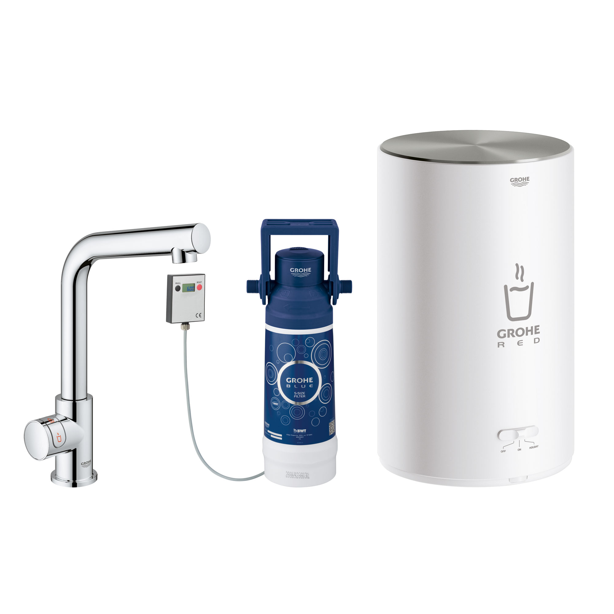 Köksblandare Grohe Red Mono 30339 med Integrerad Vattenkokare M-size
