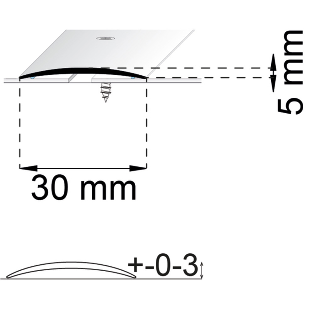 Skarvlist Habo A03 Rostfri 30 mm