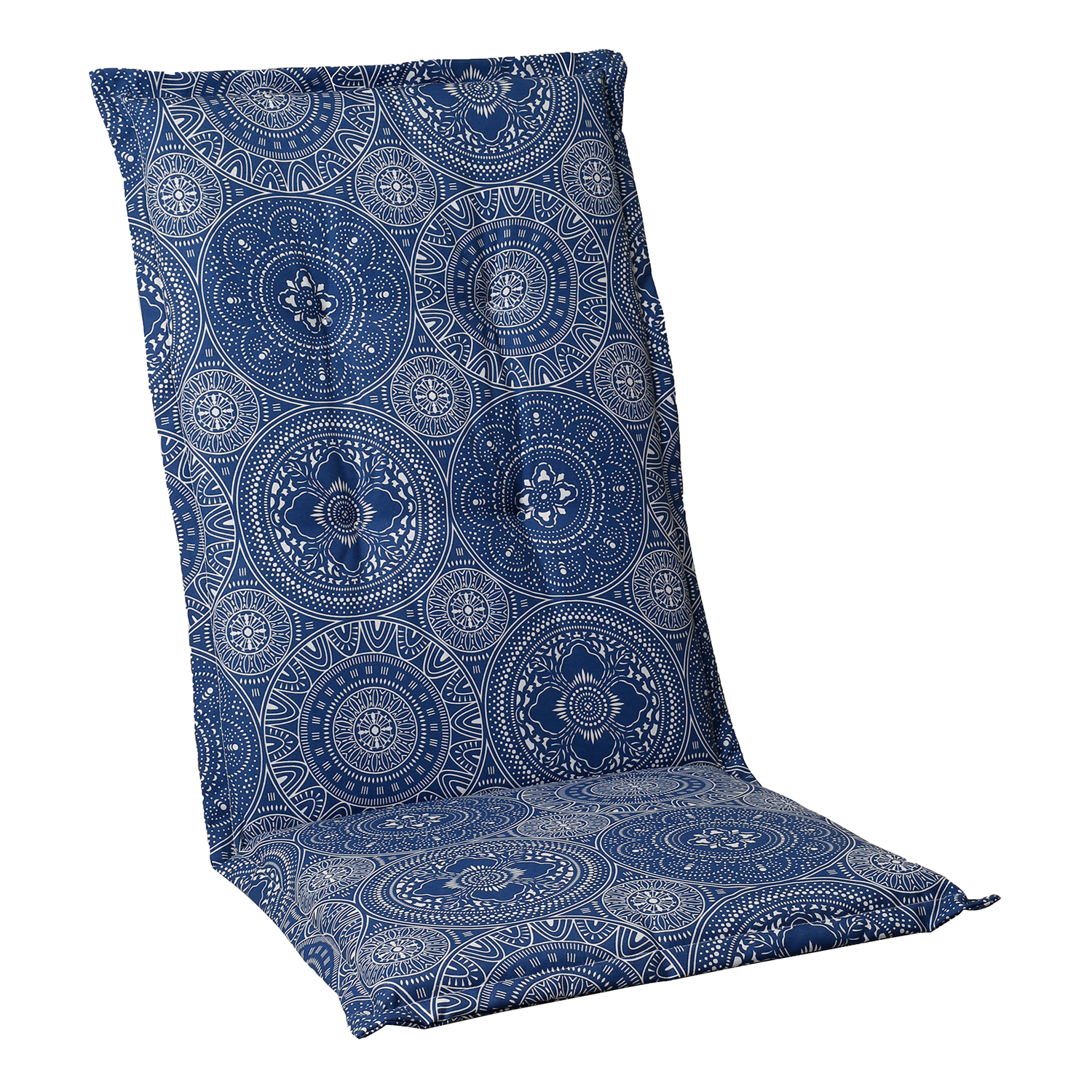 Positionsdyna Fritab Fiber Mandala Blå