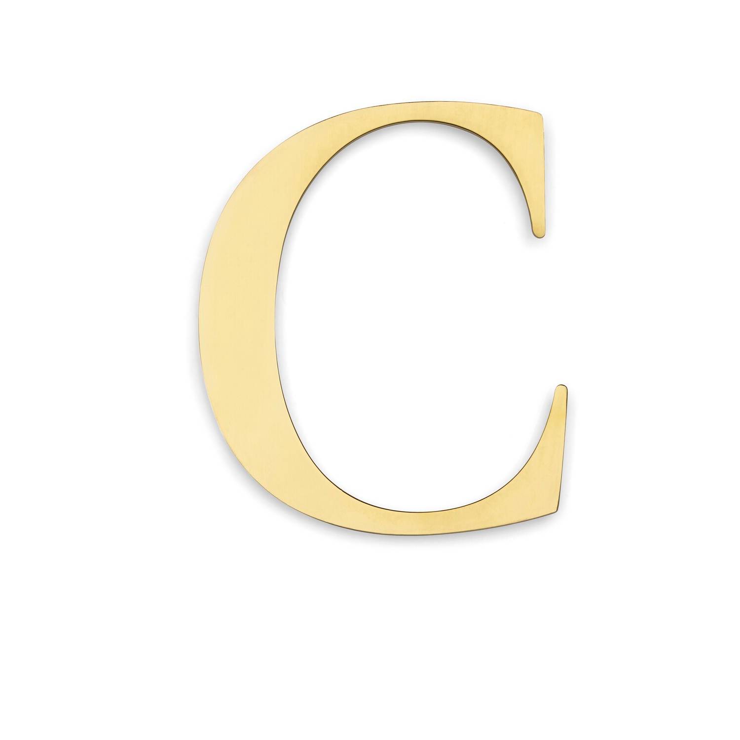 Husnummer Habo Century Bokstav A-D Mässingsfinish, Bokstav C