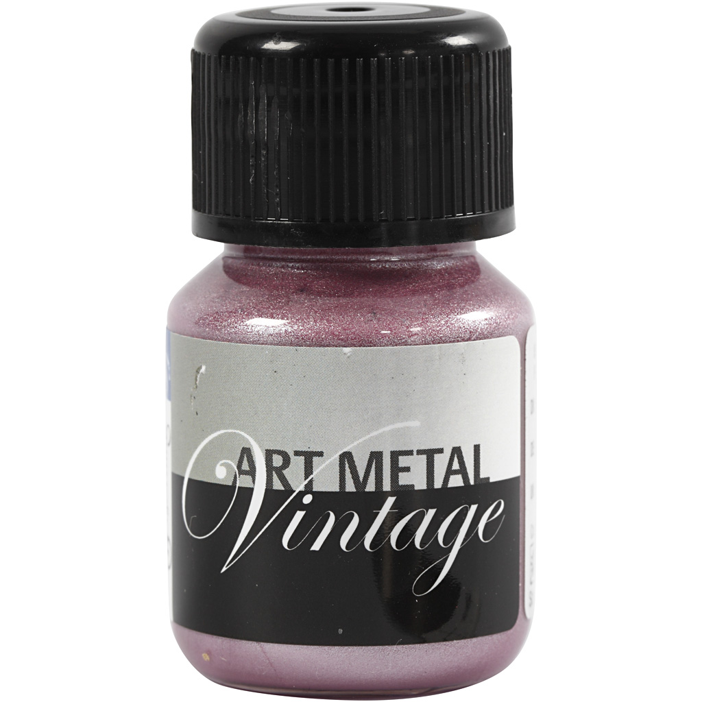 Metallfärg Creativ Company Art 1 Flaska Pärlröd, 30 ml