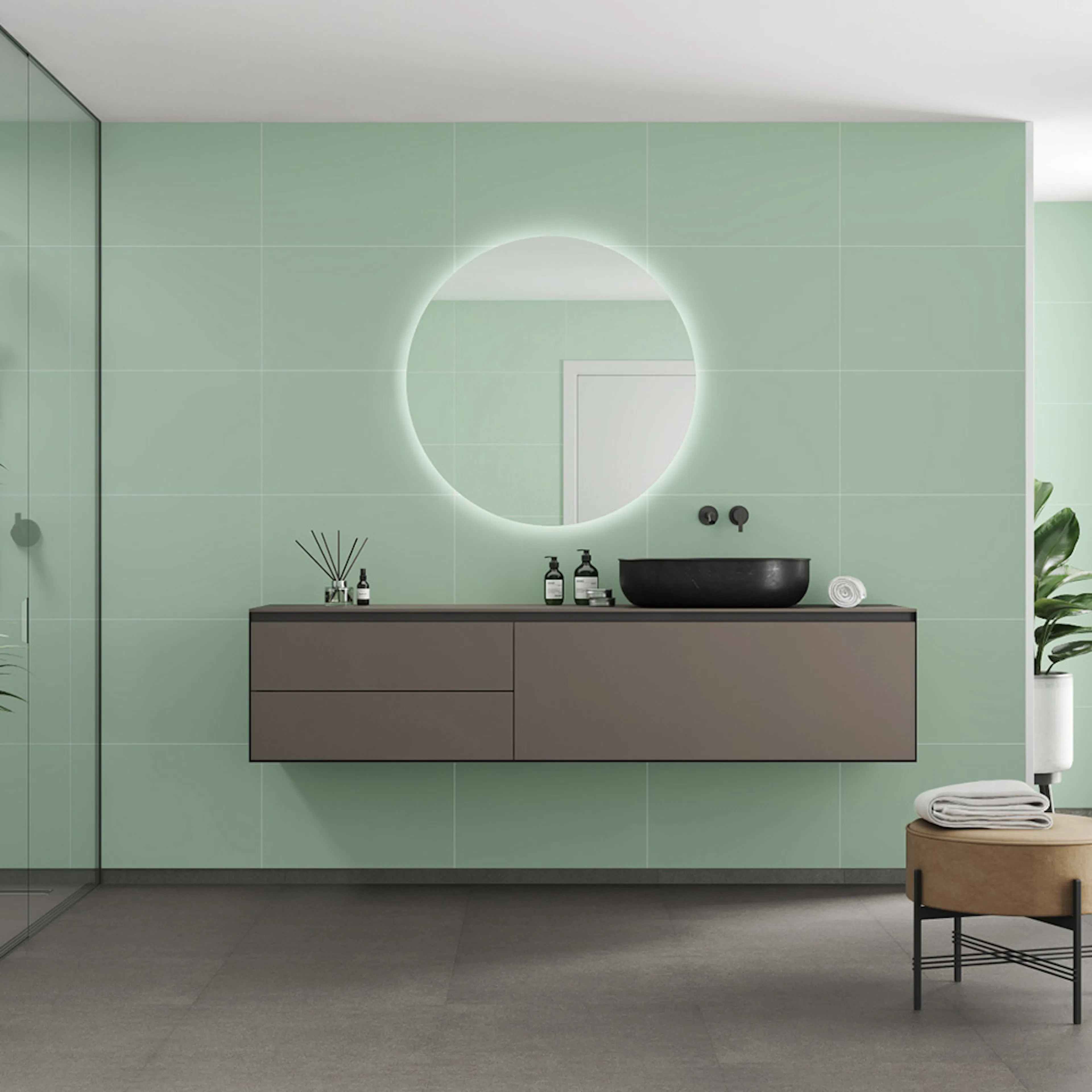 Våtrumsskiva Fibo 3085-M6040 EM Light Green 10x620x2400 mm