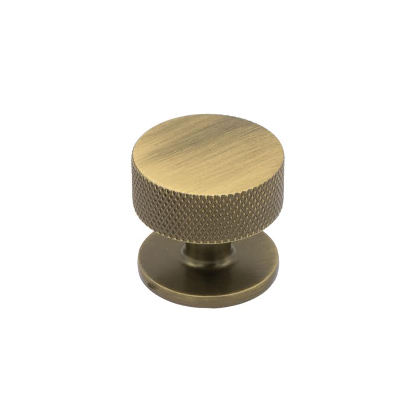 Knopp Beslag Design Crest Antik Brons, Ø: 32 mm