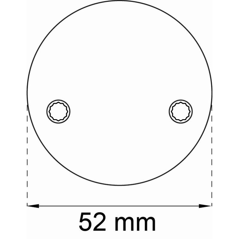 Täckbricka Habo 4265 Zink för Modullåshus 6565 och 68765