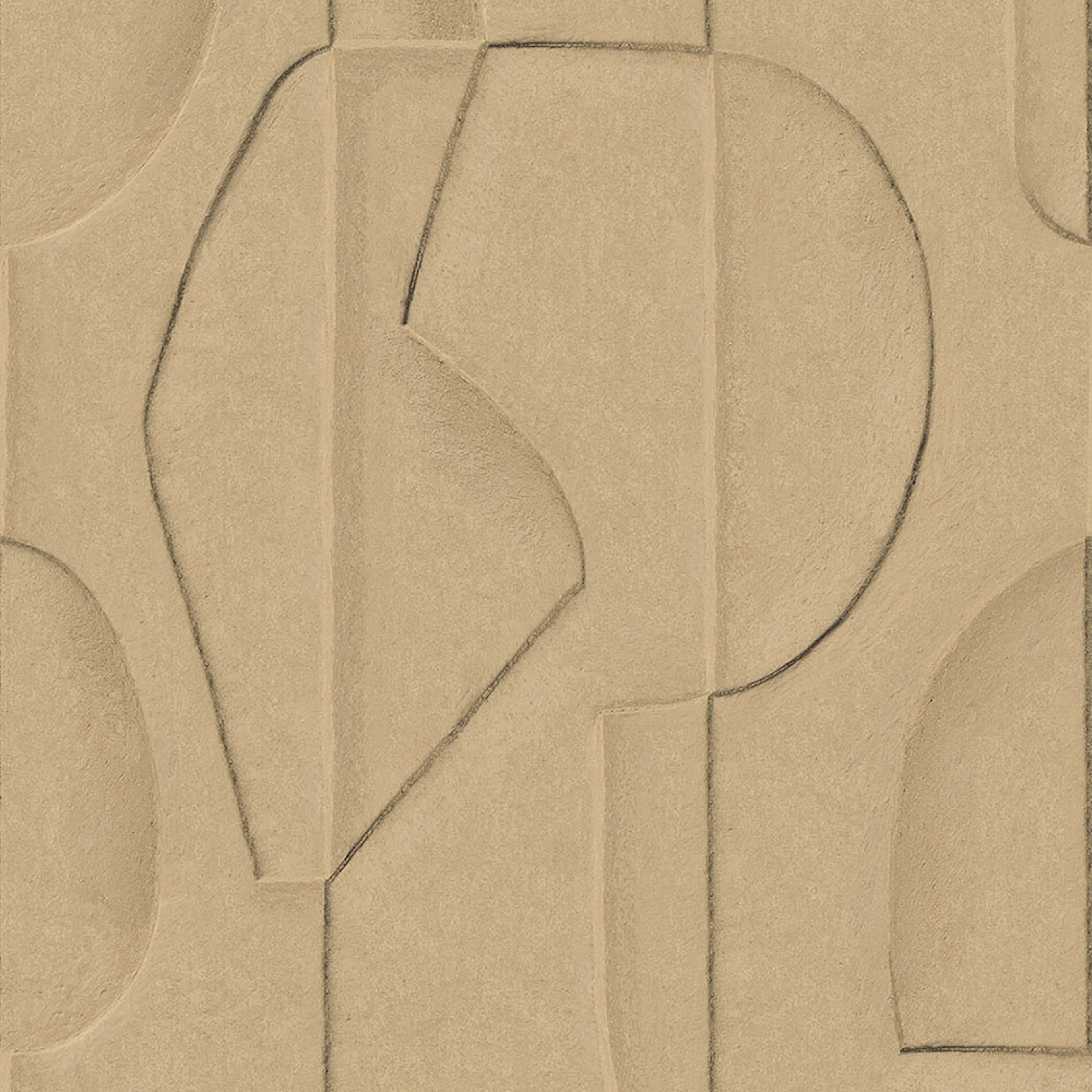 Fototapet Eijffinger Artifact väggbild Sculpted Clay Sand 312481