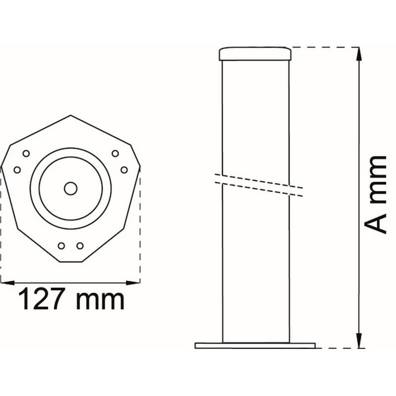 Bordsben Habo 501 Ø60 mm