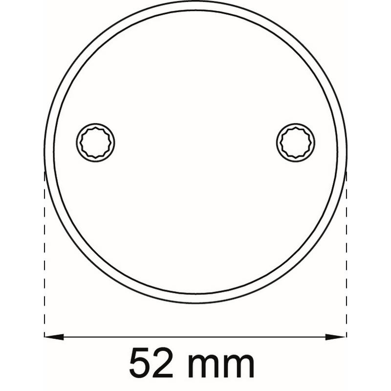 Täckbricka Habo 4265 Zink för Modullåshus 6565 och 68765