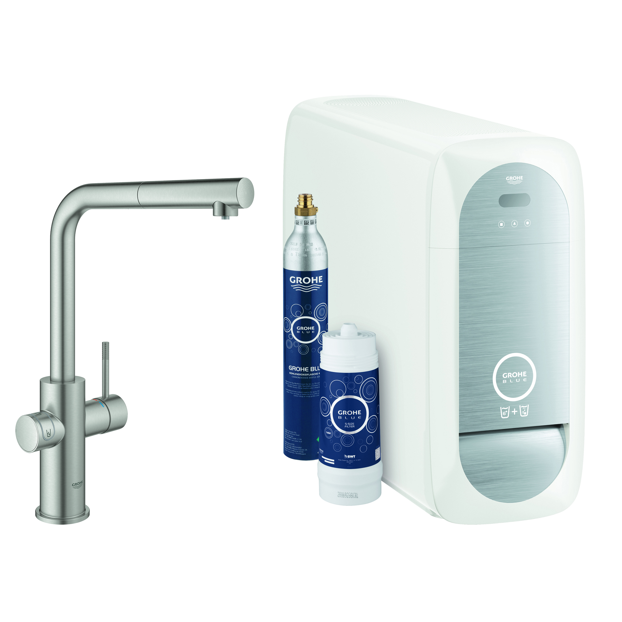 Köksblandare Grohe Blue Home med utdragbar L-pip Starter Kit Bluetooth