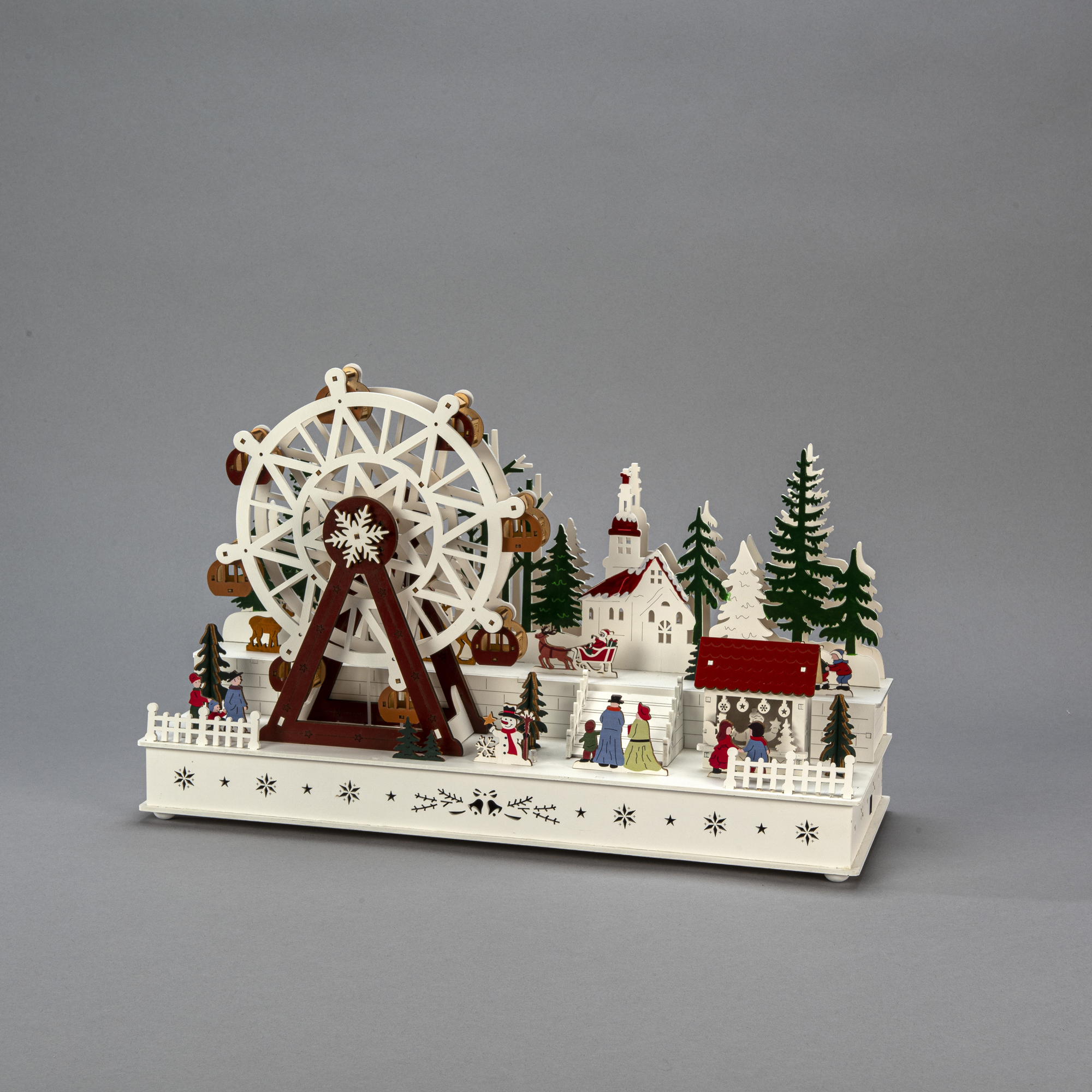 Dekorationsbelysning Gnosjö Konstsmide Pariserhjul Trä LED