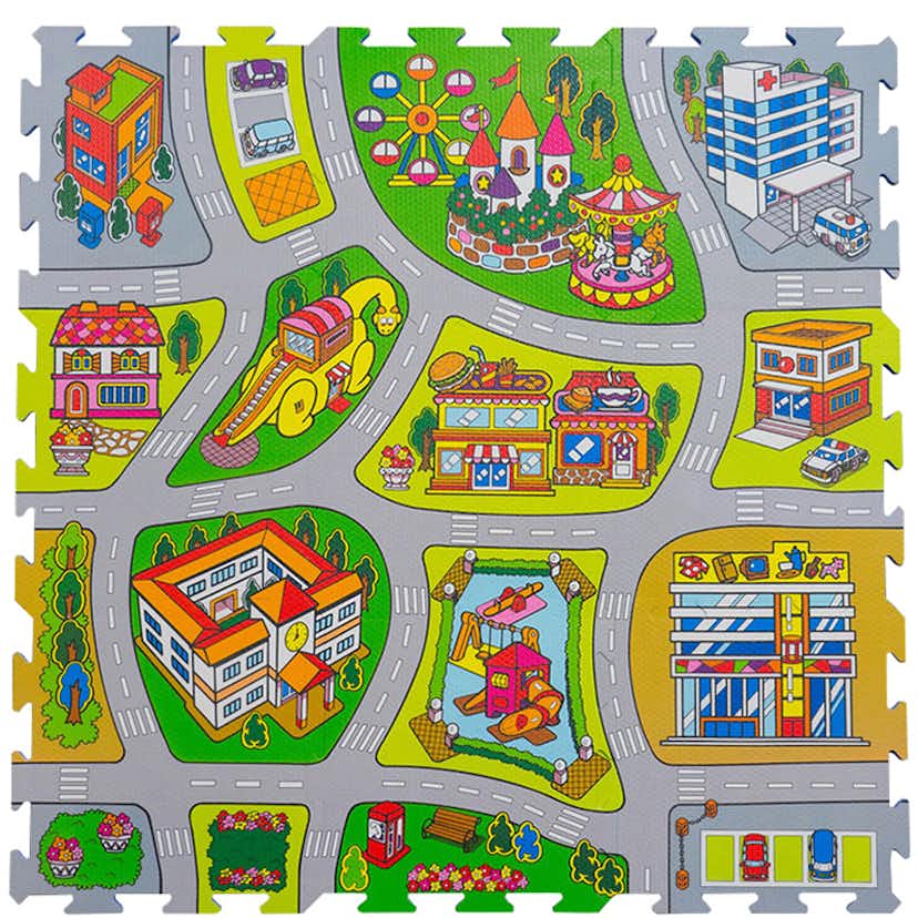 Pusselmatta ABA Skol Stad 9 bitar