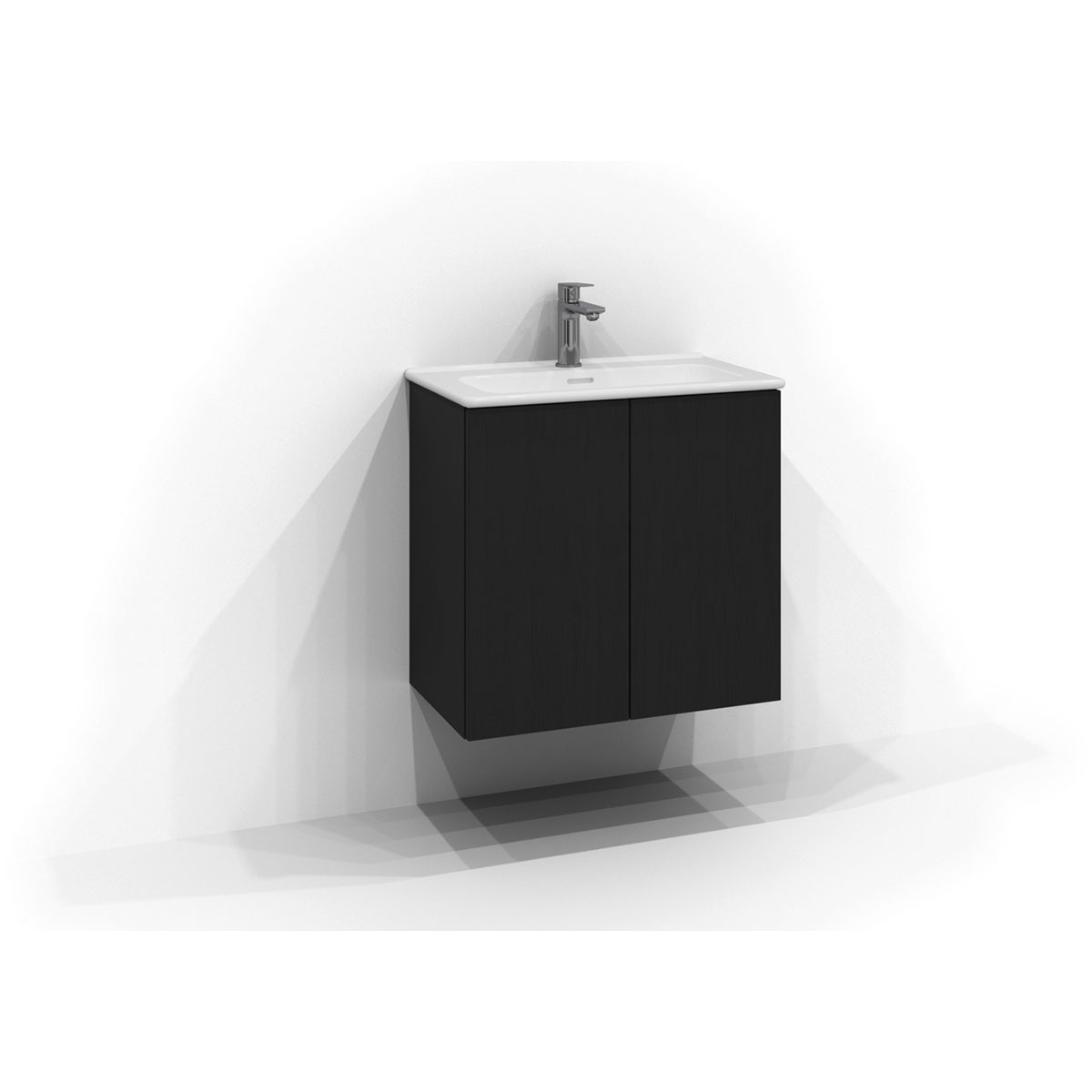 Tvättställsskåp Svedbergs Poem Plan med 2 Dörrar