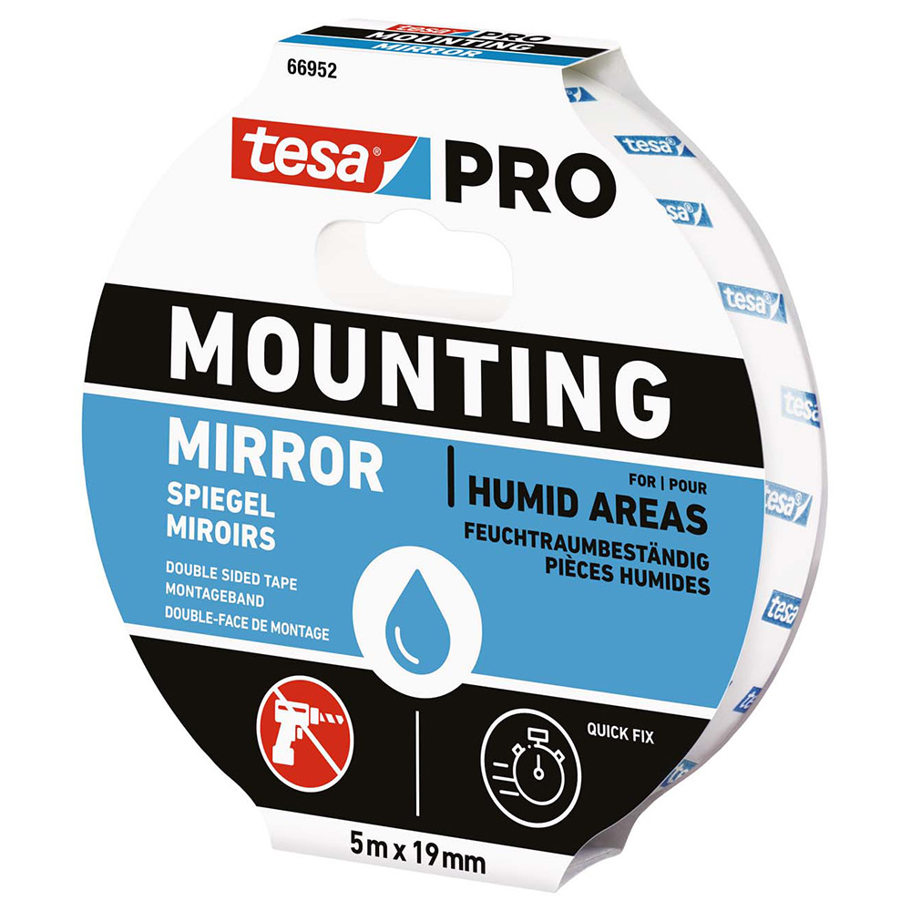 Monteringstejp Tesa Pro Spegel 19 mm