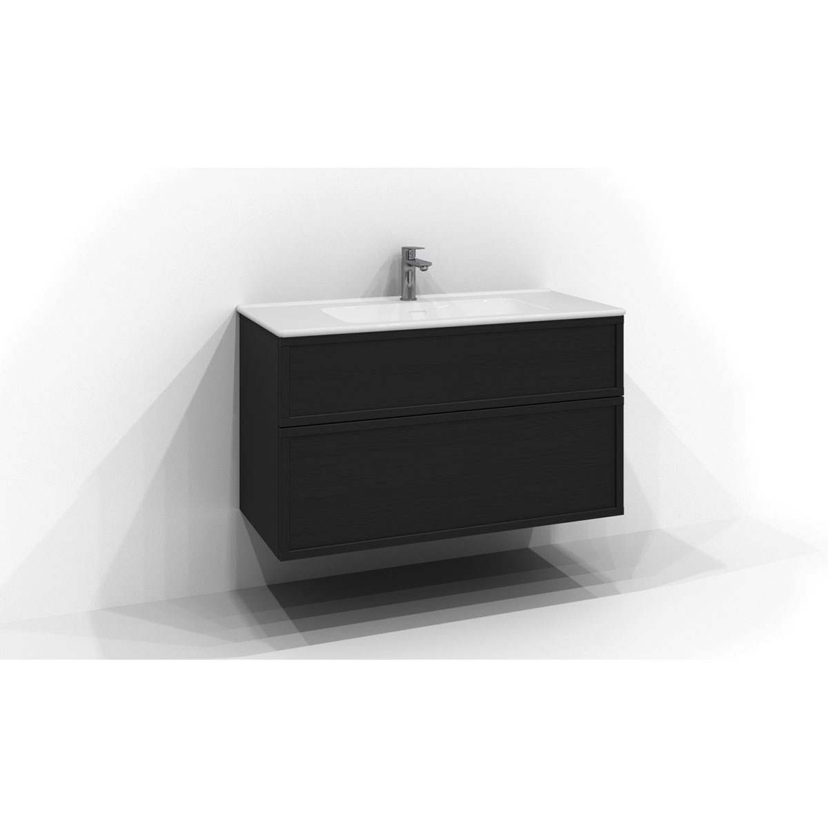 Tvättställsskåp Svedbergs Poem Ram 450 med 2 Lådor