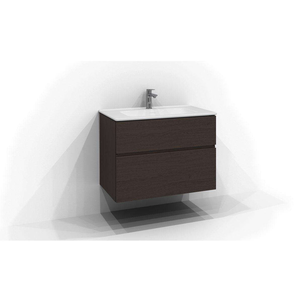 Tvättställsskåp Svedbergs Poem Profil 450 med 2 Lådor