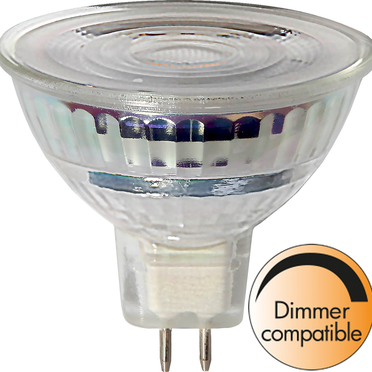 LED-lampa Star Trading GU5,3 MR16 Spotlight Glas Dimbar 7,5W